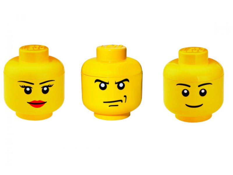LEGO Pojemnik Pudełko Na Klocki GŁOWA S 3 RODZAJE
