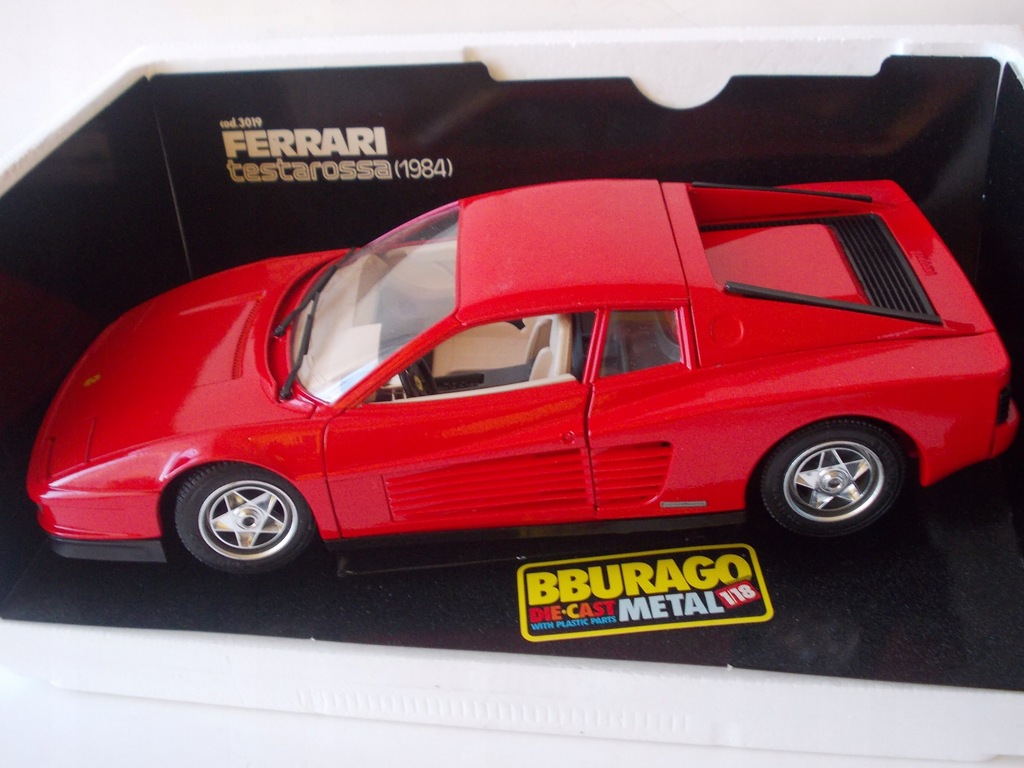 bburago ferrari testarossa 1984