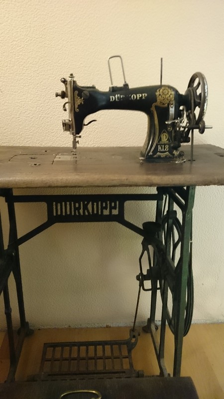 ***ANTYK** PIĘKNA MASZYNA DURKOPP KL.8 ZE STOŁEM