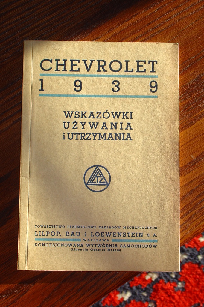 CHEVROLET 1939 LILPOP RAU LOEWENSTEIN WARSZAWA