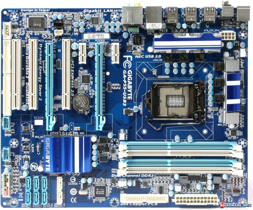 Gigabyte ga p55 ud3l подключение