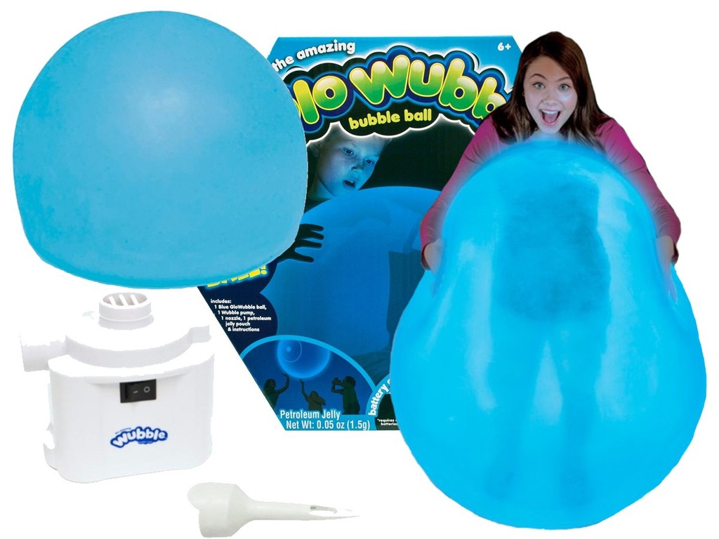 BAŃKOPIŁKA GLOWUBBLE +pompka ŚWIECI W CIEMNOŚCI