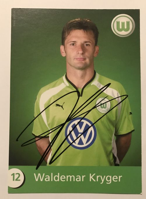 Bundesliga Waldemar Kryger VFL Wolfsburg autograf