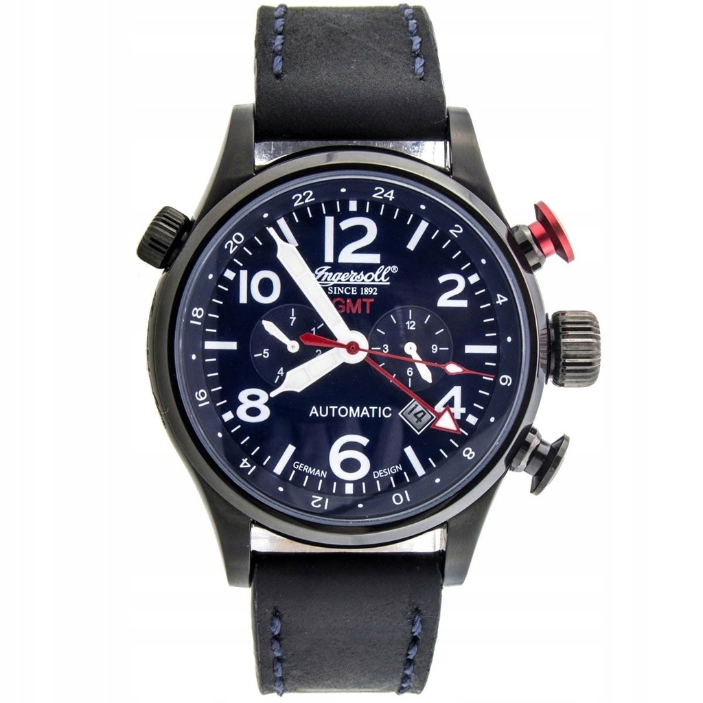 Zegarek INGERSOLL IN3218BBL LAWRENCE automat GMT