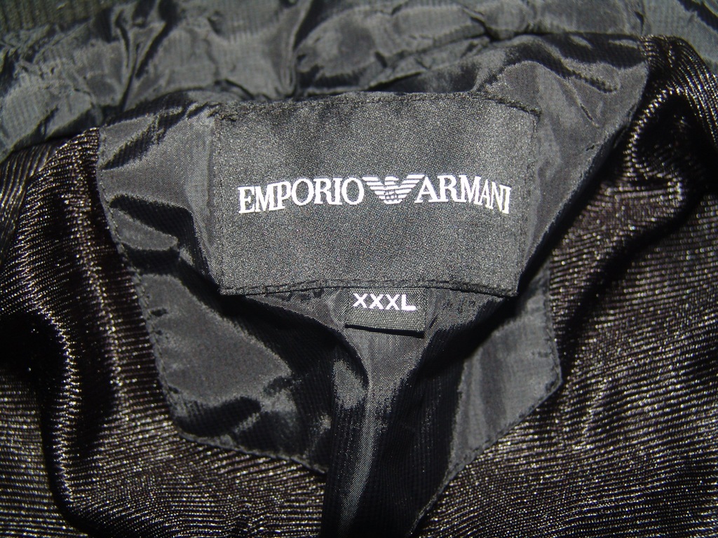 Tanio oryginalna,pikowana kurtka ARMANI 3XL jak L