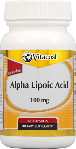 Kwas Alfa Liponowy ALA 100 mg 120 kap Vitacost USA