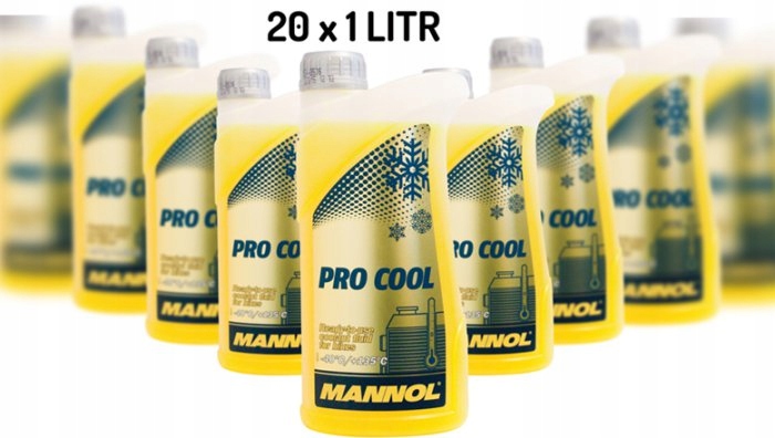 MANNOL Pro Cool Płyn do chłodnic 20 sztuk - karton