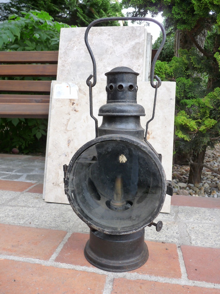Niemiecka naftowa lampa kolejowa 1942 rok