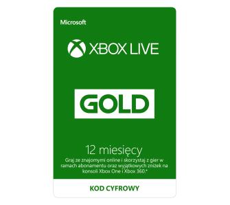 Xbox Live Gold 12 m-cy) [kod aktywacyjny]