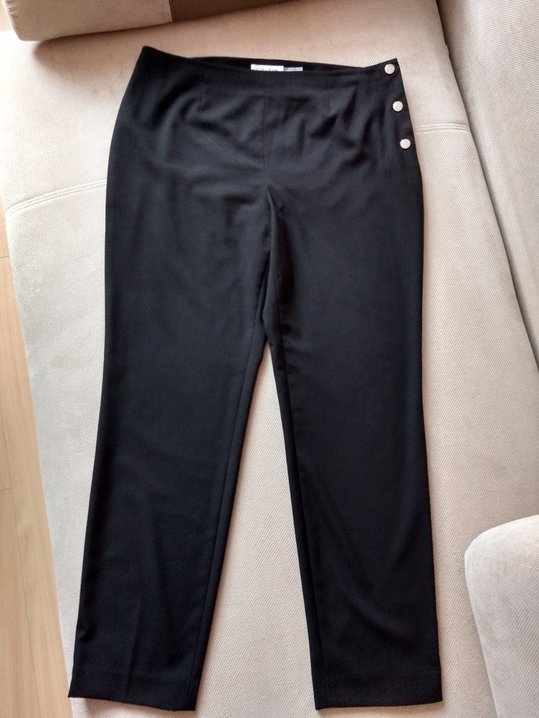 Calvin Klein eleganckie czarne spodnie M/L