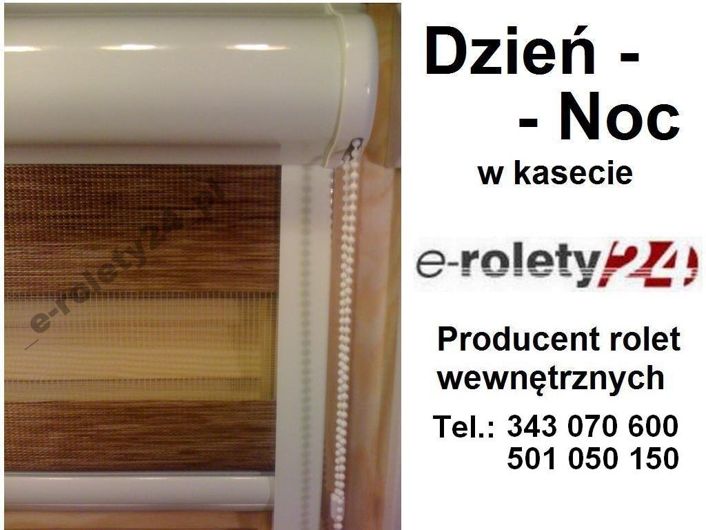 ROLETY DZIEŃ NOC W KASECIE ALU PRODUCENT KŁOBUCK