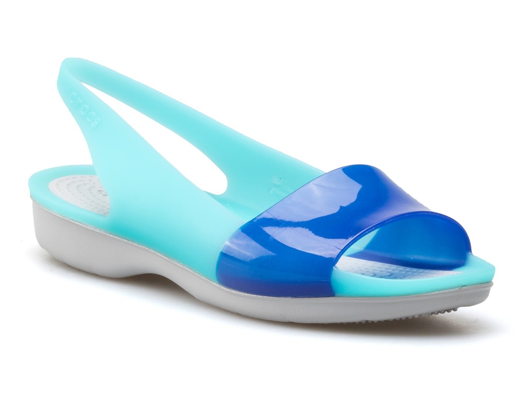 crocs colorblock slingback flat