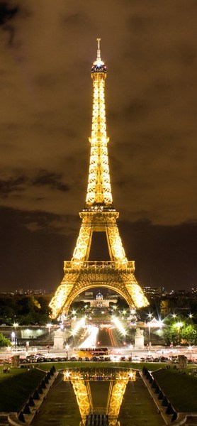 Fototapeta Nocna Wieża Eiffla francja światła