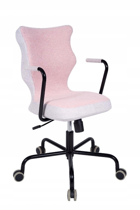 Krzesło obrotowe Lavre - roz 6, stelaż czarny, róż