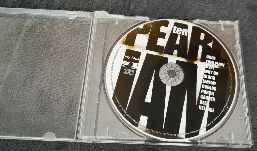 PEARL JAM - TEN CD SONY EPIC 1991/2000 REMASTERED