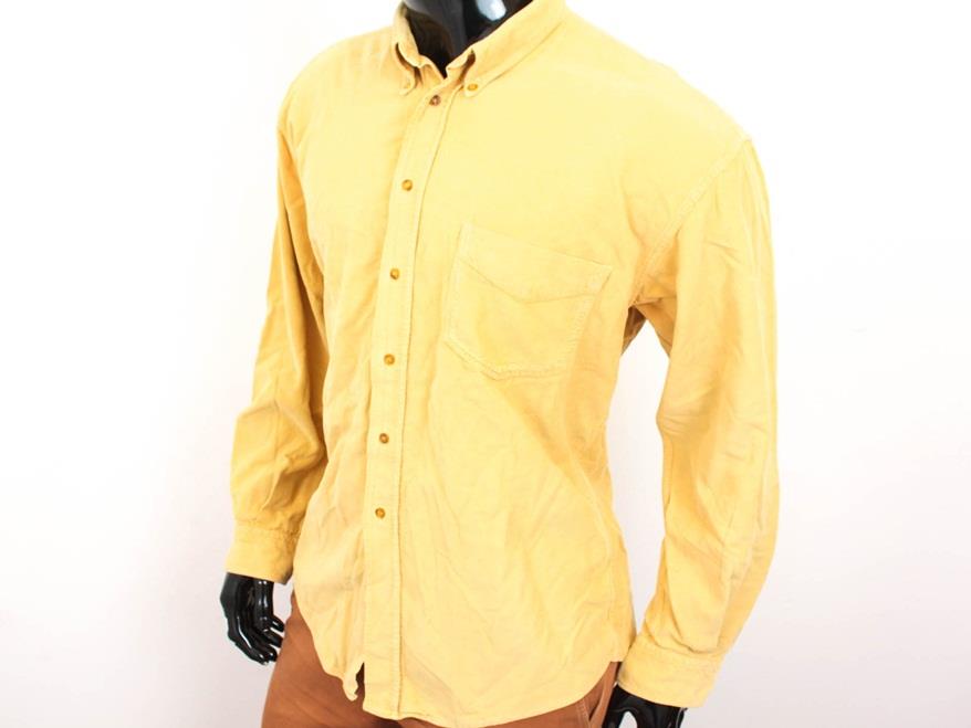 *Z Hugo Boss Koszula Męska Bawełna Żółta roz L