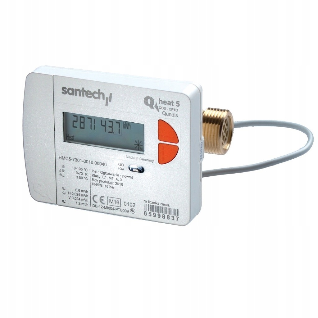 Ciepłomierz QHeat5 qp 1,5 m3/h, redukcja 1/2 /M10 7563708043