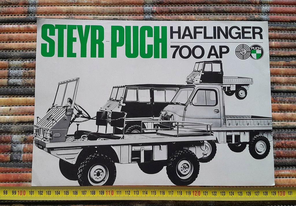 Steyr Puch Haflinger 700 Ap - prospekt folder