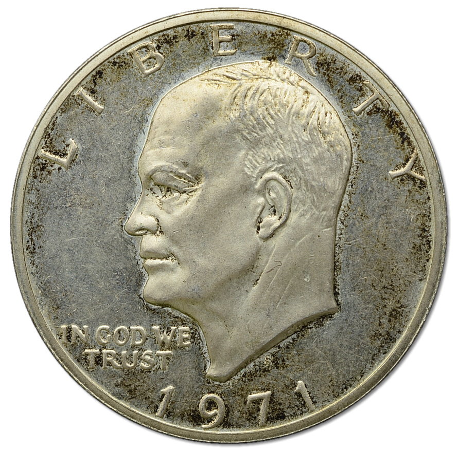 42.USA, 1 DOLAR 1971 S EISENHOWER srebro