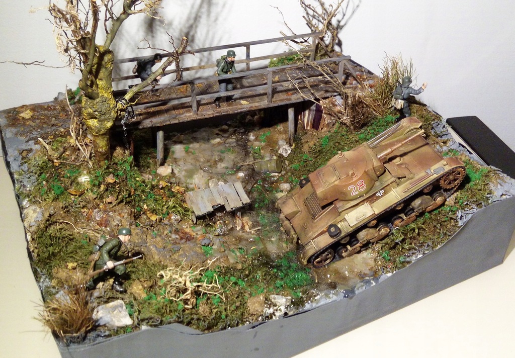 Diorama 1:35 czołg lekki 7TP