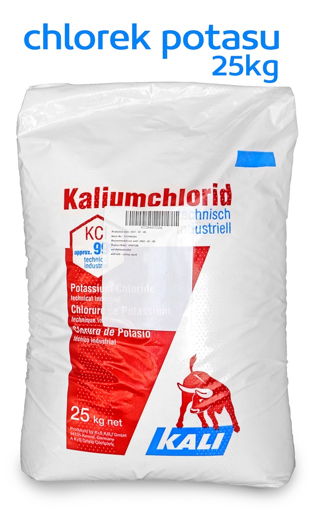 CHLOREK POTASU z antyzbrylaczem NAWÓZ 25kg KALI