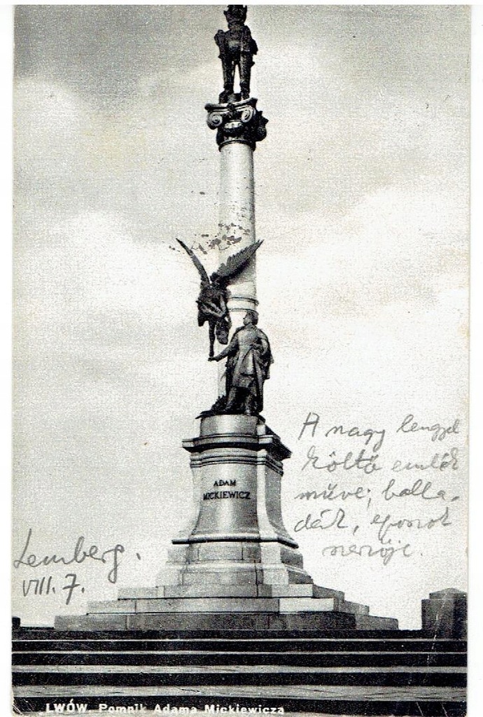 Lwów - Pomnik Adama Mickiewicza