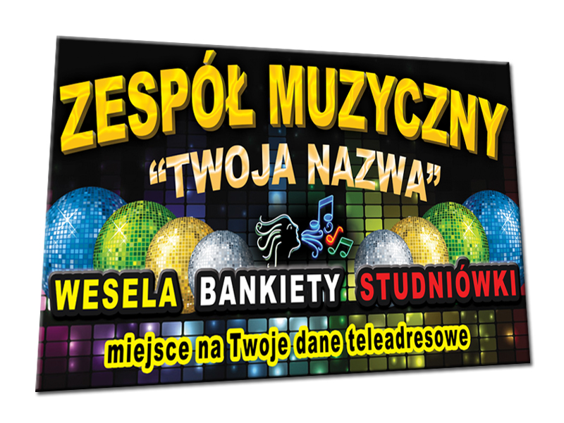 WIZYTÓWKI 2-STR 250 szt WZORY zespół muzyczny
