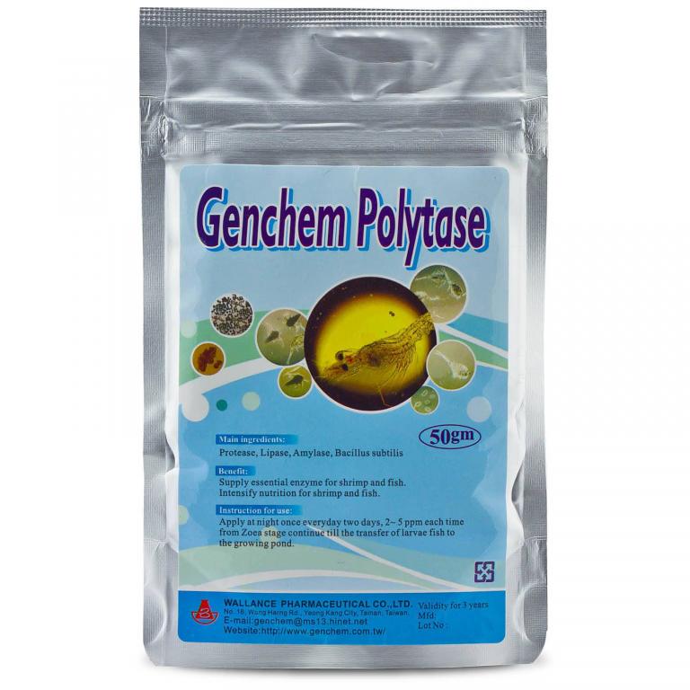 Genchem Polytase 50g - przeżywalność e-krewetki