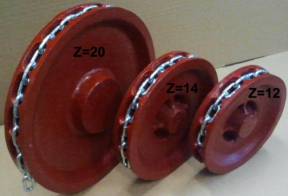 KOŁO GNIAZDOWE Wciągnika Z=20 ŁAŃCUCH 5x18,5