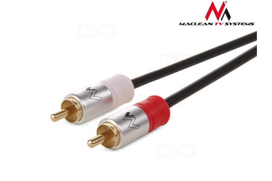 Kabel 2xRCA - 2xRCA 1.8m Maclean MCTV-609 blister