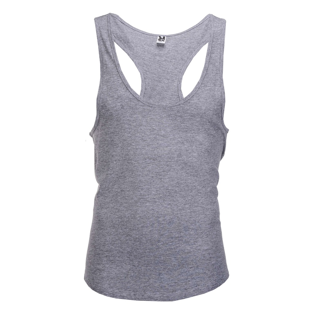 Tank top na szelkach klasyczny S711 szary L