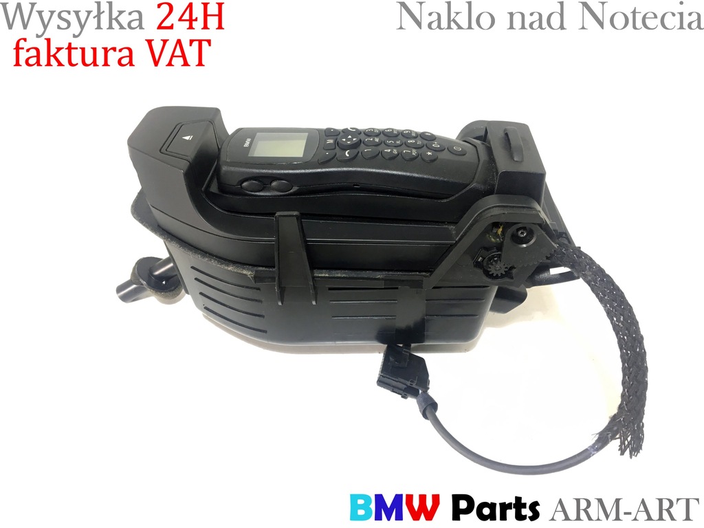 BMW E60 TELEFON SŁUCHAWKA UCHWYT TELEFONU KOMPLET - 6890450313 - oficjalne  archiwum Allegro