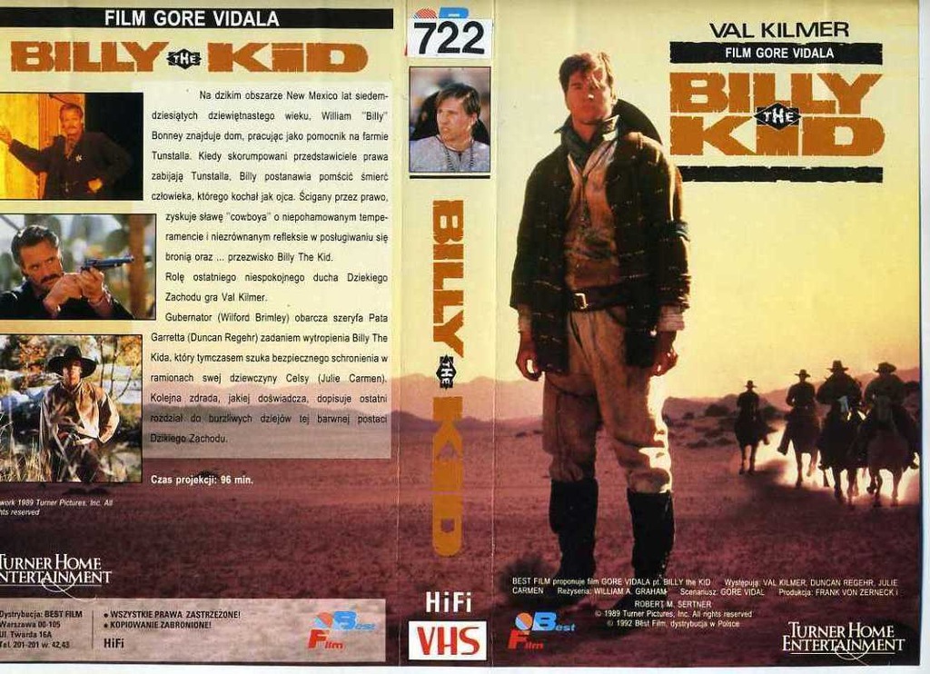 BILLY KID - VAL KILMER / WESTERN