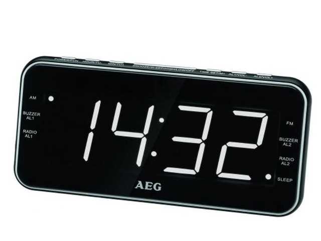 Radiobudzik AEG MRC 4157 Czarny FM
