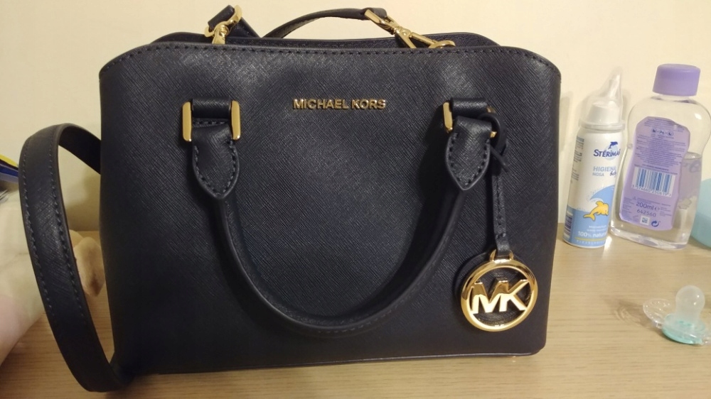 Michael Kors Savannah Small Satchel Admiral