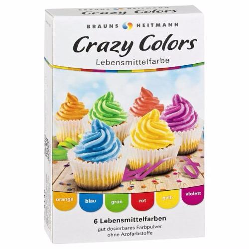 Barwniki spożywcze naturalne Crazy Colors 6 kol.