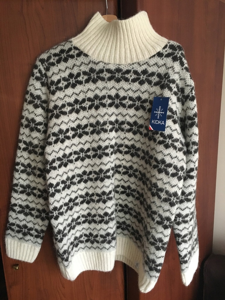 Sweter 100% wełna, z Islandii - KIDKA - na prezent