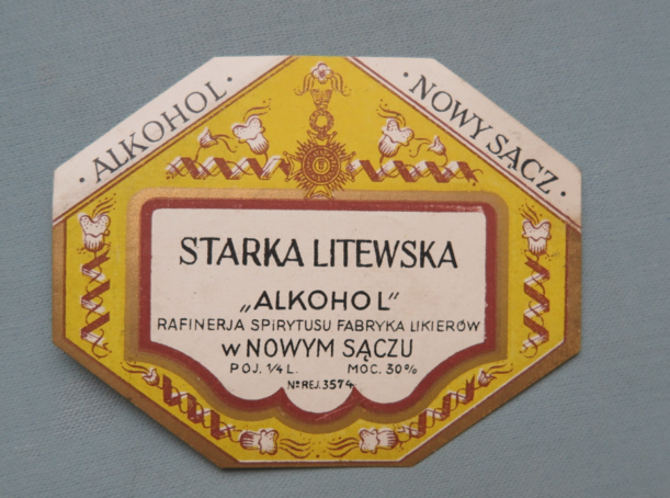 Etykieta -  Starka Litewska, Nowy Sącz, ALKOHOL