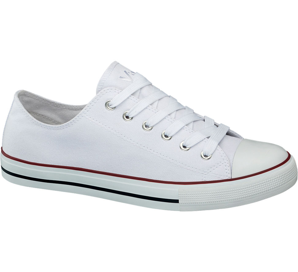 VTY deichmann NOWE trampki białe z lamówką 42