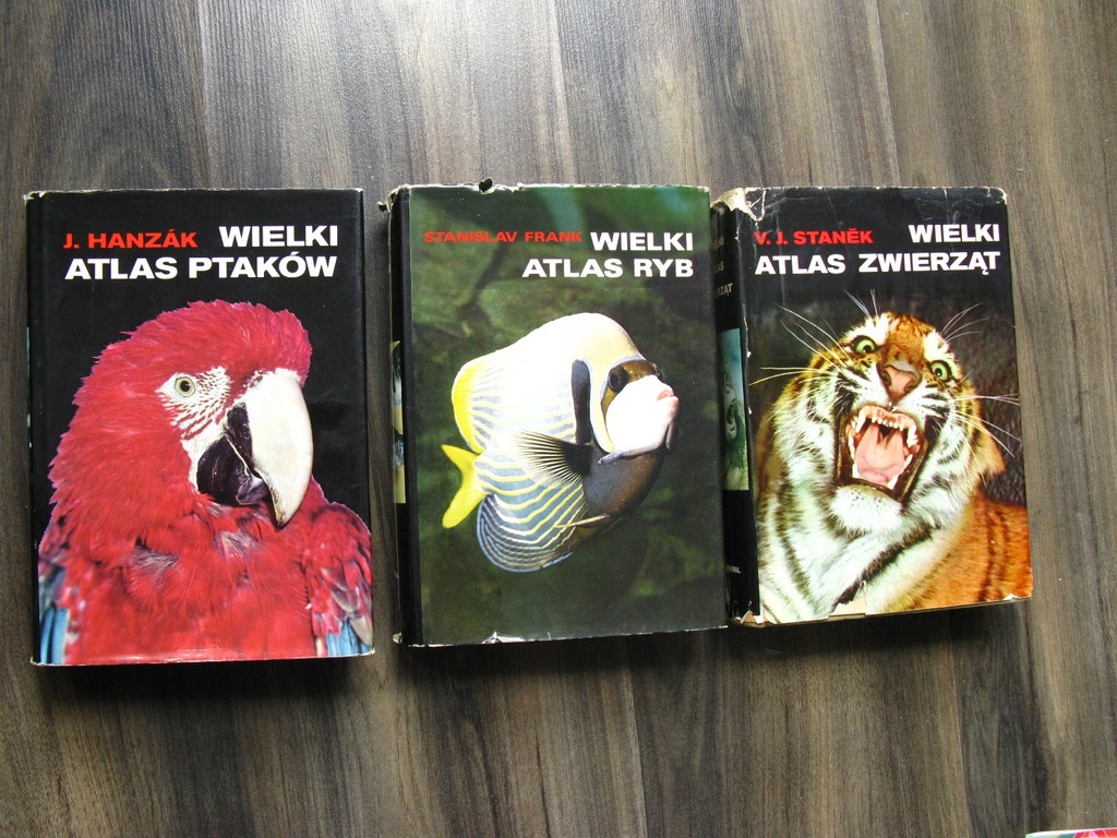 WIELKI ATLAS ZWIERZĄT PTAKÓW RYB Stanek Frank Hanz
