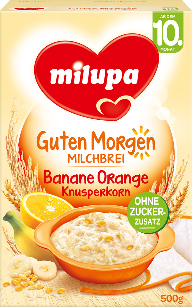 MILUPA CHRUPIĄCE ZBOŻA BANAN POMARAŃCZA 10m KASZKA