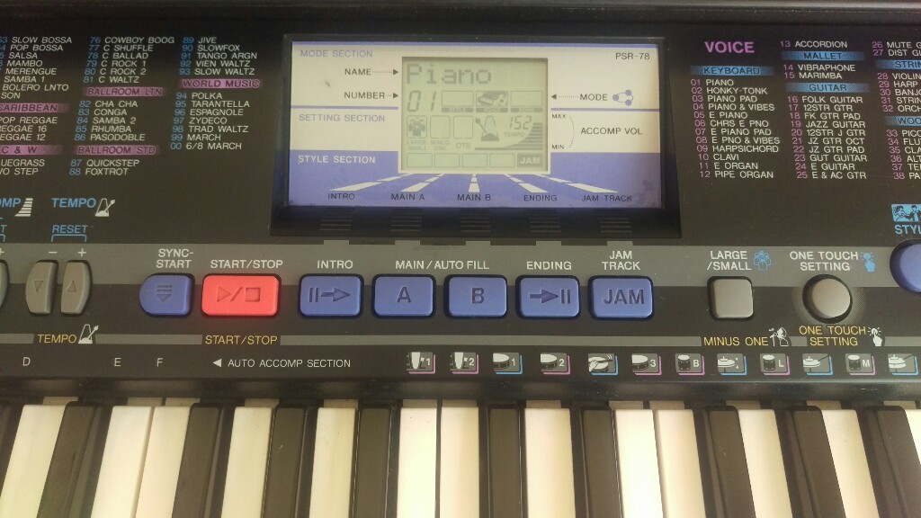 Pianino elektroniczne Keyboard Yamaha psr 78 7268339890 Pianino elektroniczne Keyboard Yamaha psr 78 7268339890