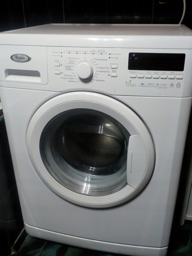 PRALKA WHIRLPOOL AWO/C 61200, USZKODZONA