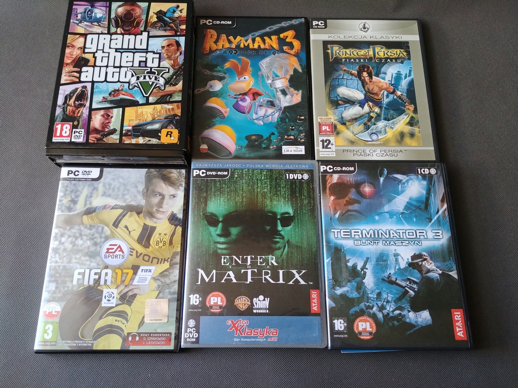 Zestaw gier PC! GTA V / Fifa17 / Matrix i inne !!!