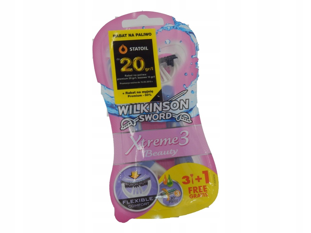 WILKINSON MASZYNKI DO GOLENIA XTREME3 BEAUTY 4szt