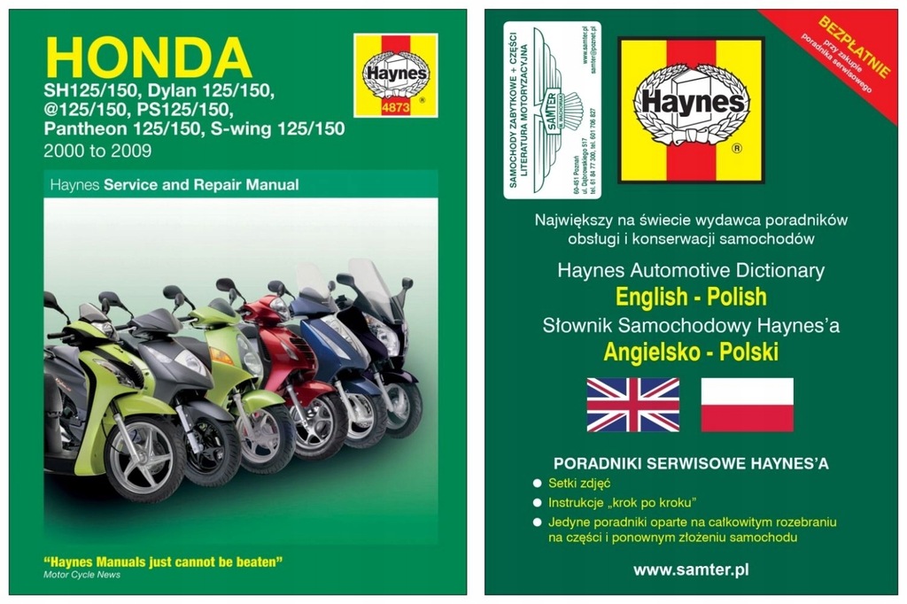 Skutery Honda Nes125 Sh125 (2000-2009) Instrukcja - 7712383658 - Oficjalne Archiwum Allegro