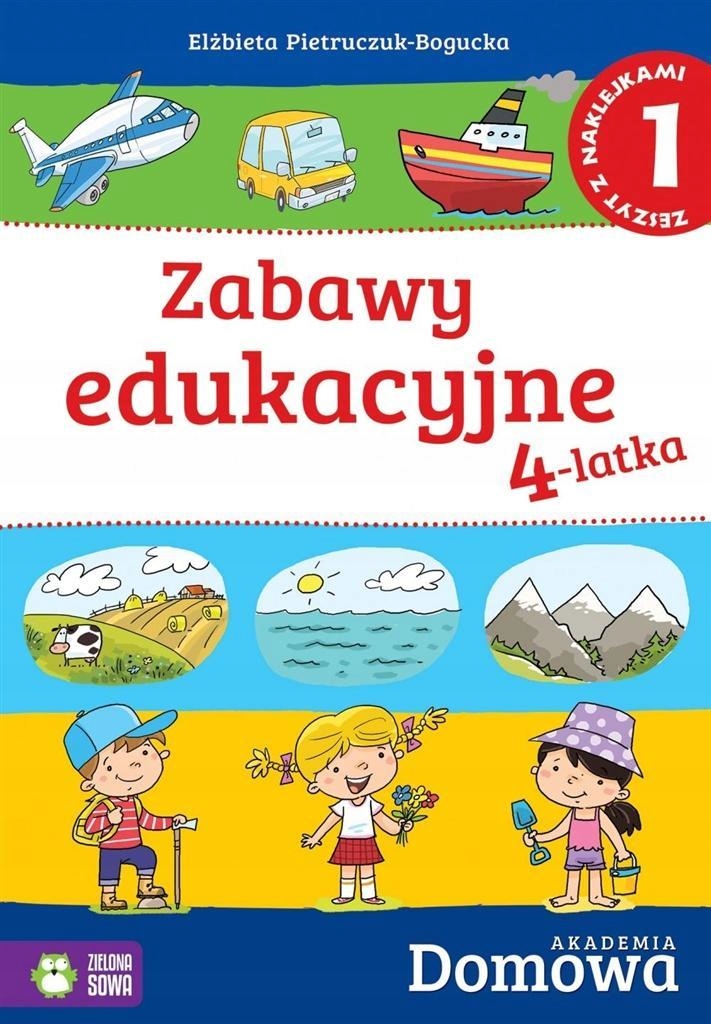 Zabawy Edukacyjne Dla 4 Latka DOMOWA AKADEMIA. ZABAWY EDUKACYJNE 4-LATKA CZ.1 - 7606146660