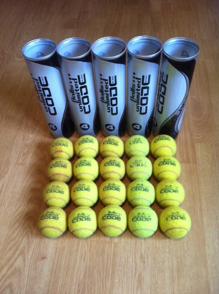 Piłki tenisowe używane 20szt Balls Unlimited CodeB