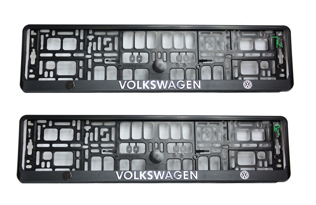 Volkswagen Ramki tablicy rejestracyjnej 3D CHROM