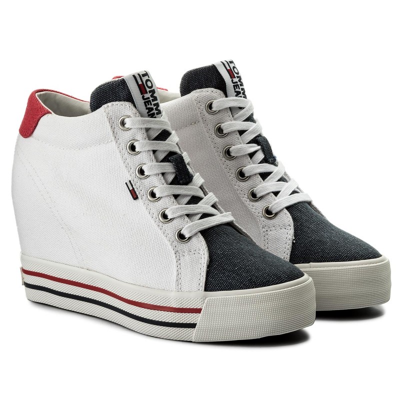 tommy jeans wedge sneaker